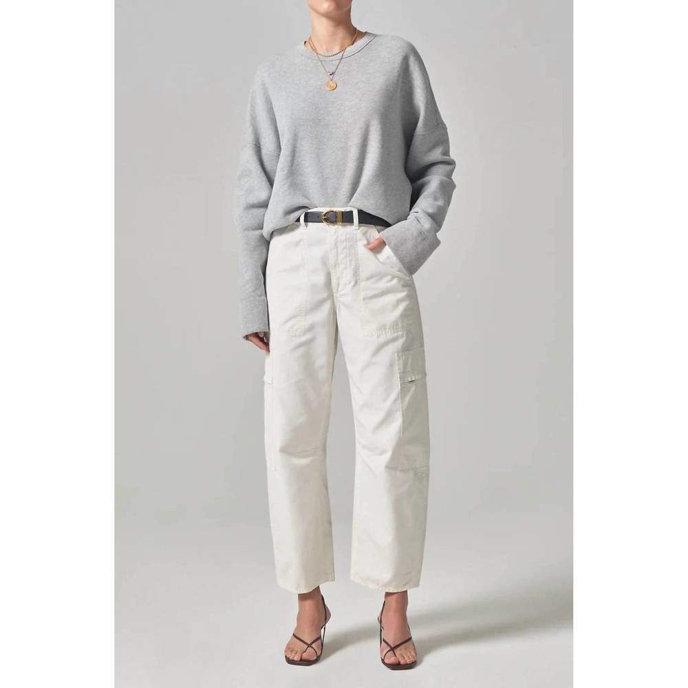 Citizens Of Humanity Off-White Cargo Wide-Leg Pants